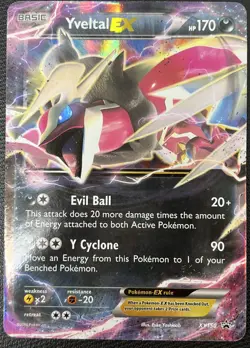 Yveltal EX XY150 Promo Black Star Holo Rare Pokemon Card LP+ - Image 1