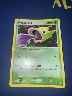 Weepinbell 51/112 FireRed & LeafGreen Reverse Holo Pokemon Card 2004 - Image 1