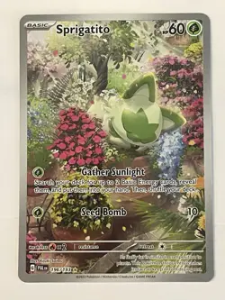 Sprigatito 196/193 Paldea Evolved Illustration Rare Pokemon Card - Near Mint - Image 1