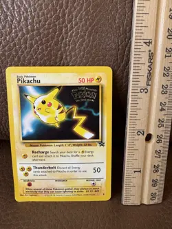 Vintage ~ 1999 POKEMON Pikachu Card ~ The First Movie Promo Card ~ #25 - Image 1