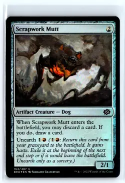 FOIL Scrapwork Mutt The Brothers' War Common - MTG Magic the Gathering Card - Image 1