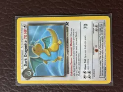 Pokemon TCG 2000 Team Rocket Set Dark Dragonite 22/82 Non Holo Rare Card TCG - Image 1
