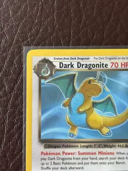 Pokemon TCG 2000 Team Rocket Set Dark Dragonite 22/82 Non Holo Rare Card TCG - Image 3