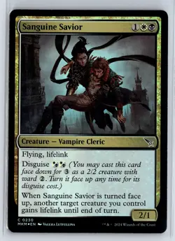FOIL Sanguine Savior Murders at Karlov Manor - MTG Magic the Gathering Card - Image 1