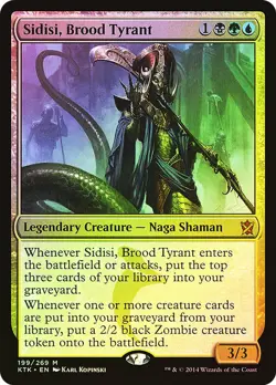 MTG Sidisi, Brood Tyrant FOIL NM #199 Khans of Tarkir KTK DMU Magic card - Image 1