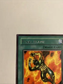 Yu-Gi-Oh TCG Final Flame LOB-100 Unlimited Rare Card Played - Image 2