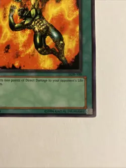 Yu-Gi-Oh TCG Final Flame LOB-100 Unlimited Rare Card Played - Image 4