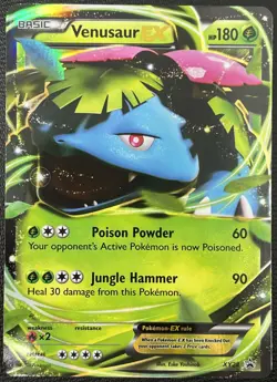 Venusaur EX XY28 Promo Black Star Holo Rare Pokemon Card LP+ - Image 1