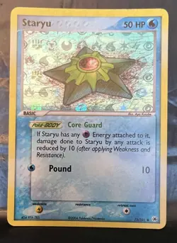 POKEMON EX HIDDEN LEGENDS STARYU REVERSE HOLO RARE CARD 75/101 - Image 1