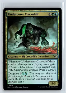 FOIL Undercover Crocodelf Murders at Karlov Manor - MTG Magic the Gathering Card - Image 1