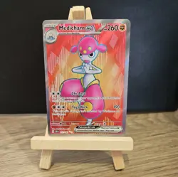 Pokemon TCG Medicham EX 161/142 Stellar Crown Full Art Holo Card NM+ Condition - Image 1