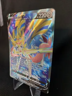 Zacian V 195/202 - Sword & Shield Base Full Art Ultra Rare Pokemon TCG Card - LP - Image 8