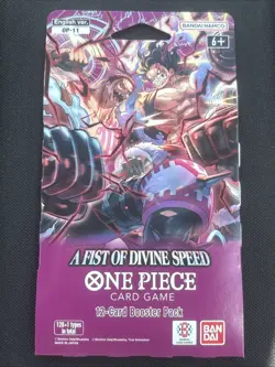 One Piece Card Game A First Of Divine Speed 12 Card Booster Pack Sealed New - Image 1