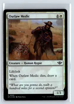 FOIL Outlaw Medic Outlaws of Thunder Junction - MTG Magic the Gathering Card - Image 1