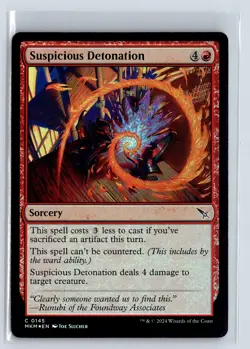 FOIL Suspicious Detonation Murders at Karlov Manor - MTG Magic the Gatherin - Image 1