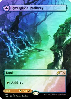 FOIL Riverglide Pathway / Lavaglide ~ Secret Lair [ NearMint ] [ Magic MTG ] - Image 1