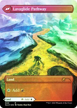 FOIL Riverglide Pathway / Lavaglide ~ Secret Lair [ NearMint ] [ Magic MTG ] - Image 2