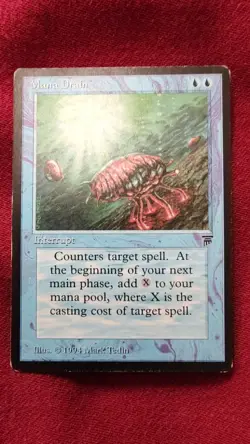 MTG Mana Drain, Light Play, English Legends - Image 1