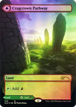 FOIL Cragcrown Pathway / Timbercrown ~ Secret Lair [ NearMint ] [ Magic MTG ] - Image 1