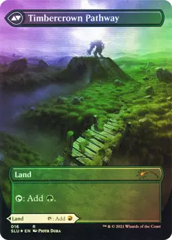 FOIL Cragcrown Pathway / Timbercrown ~ Secret Lair [ NearMint ] [ Magic MTG ] - Image 2