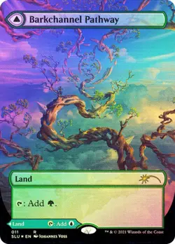 FOIL Barkchannel Pathway / Tidechannel ~ Secret Lair [ NearMint ] [ Magic MTG ] - Image 1