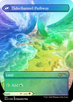FOIL Barkchannel Pathway / Tidechannel ~ Secret Lair [ NearMint ] [ Magic MTG ] - Image 2