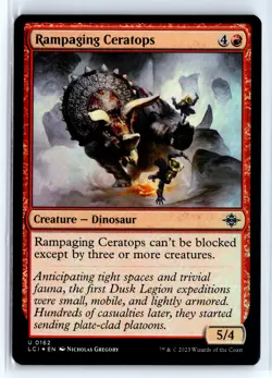 FOIL Rampaging Ceratops 162 Lost Caverns of Ixalan - MTG Magic the Gatherin - Image 1