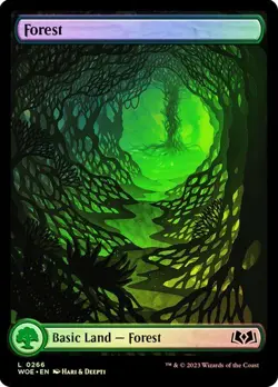 MTG Wilds Of Eldraine Full Art Land Set Foil Finish - Image 1