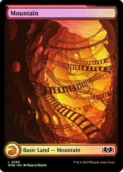 MTG Wilds Of Eldraine Full Art Land Set Foil Finish - Image 2