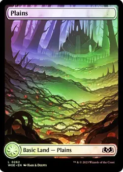 MTG Wilds Of Eldraine Full Art Land Set Foil Finish - Image 3