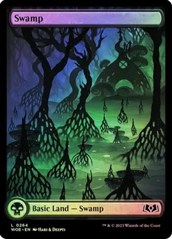 MTG Wilds Of Eldraine Full Art Land Set Foil Finish - Image 4