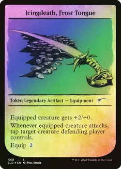 FOIL Icingdeath, Frost Tongue ~ Secret Lair [ PLAYED ] [ Magic MTG ] - Image 1