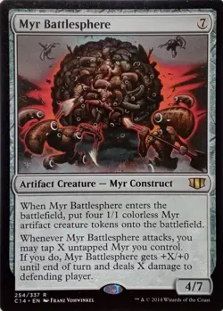 254/337 MYR BATTLESPHERE RARE COMMANDER 2014 MTG CARD - Image 1