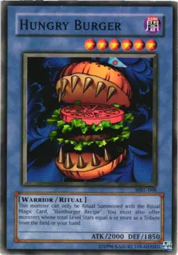 Yugioh Hungry Burger Card MRL-068 1996 Trading Card Game - Image 1