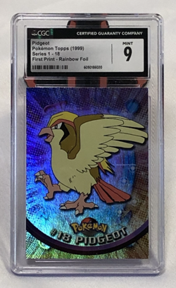 1999 Pokemon Topps Movie Edition: Pidgeot #18, Rainbow Foil First Print - Image 1