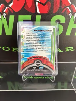 Topps Pokemon TV Animation Series 2 Professor Oak HV12 Blue Logo Rainbow Holo - Image 2