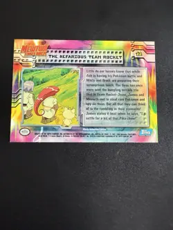 The Nefarious Team Rocket Pokemon Topps Mewtwo Strikes Back 12 Blue Logo NM - Image 2