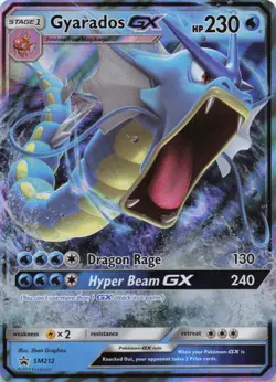 Pokemon Gyarados GX SM212 Holo Black Star Promo Hidden Fates TCG 2019 Full Art - Image 1