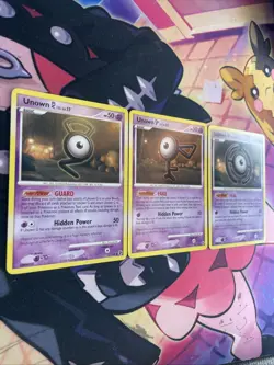 Pokemon TCG - Unown Great Encounters Lot (3) LP - Image 2