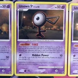 Pokemon TCG - Unown Great Encounters Lot (3) LP - Image 4