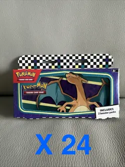 Pokemon 2024 Back To School CHARIZARD Pencil Tin - With X 24 Pieces USA SELLER - Image 1