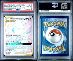 PSA 10 VENUSAUR & SNIVY GX 249 COSMIC ECLIPSE SECRET RARE RAINBOW POKEMON - Image 3