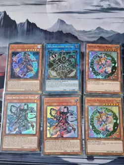 Yugioh Sammlung / Kartenset Magician Girl / Sage With Blue Eyes - Image 1