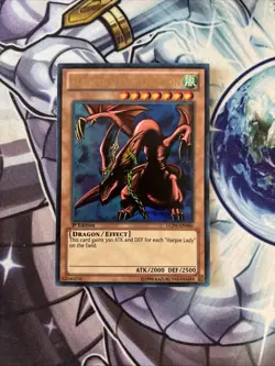 (YBL) Yugioh Harpie's Pet Dragon LCJW-EN086 1st Edition Ultra Rare LP - Image 1