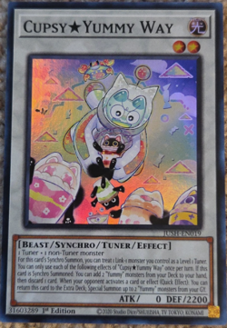 Yugioh! - Cupsy Yummy Way - JUSH-EN019 - Super Rare - 1'st Ed. - NM/M - Image 1