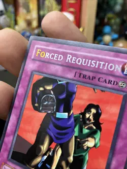 PRINT ERROR Yugioh Forced Requisition PSV-025, Rare, LP Condition, Vintage - Image 3