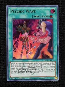 Psychic Wave (UR) 1st Ed. YuGiOh Battles of Legends: Armageddon #BLAR-EN015 st0 - Image 1