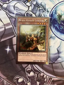 (YBL) Yugioh! Noble Knight Gawayn NKRT-EN004 Platinum Rare Limited Edition LP - Image 1