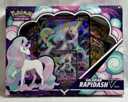 Pokemon Galarian Rapidash V Box Sealed 4 Booster Packs + Promo Card 820650808739 - Image 1