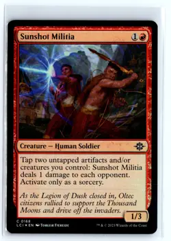FOIL Sunshot Militia The Lost Caverns of Ixalan - MTG Magic the Gathering Card - Image 1